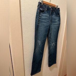 Cleo+ Wolf Jeans Distressed  High Rise Straight Women  Size W30/ L30